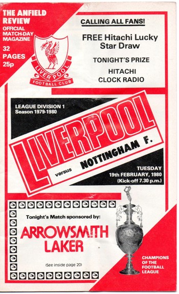 Match programme
